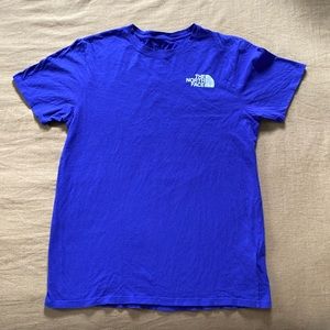 Blue/purple North face T shirt